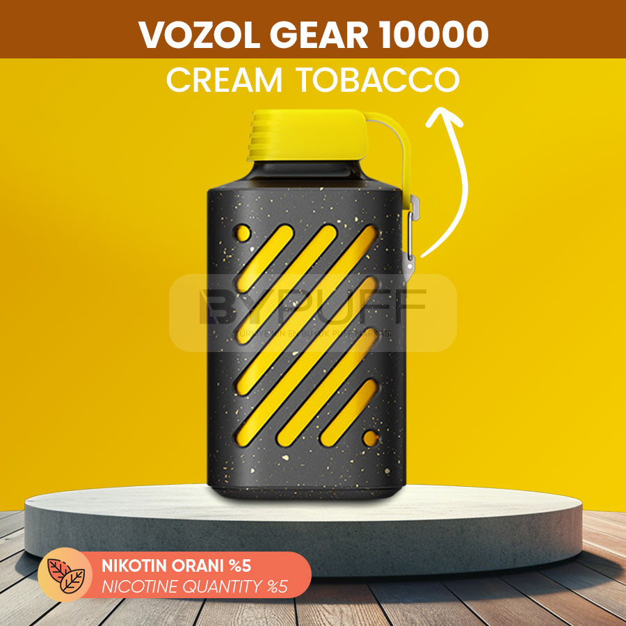 Vozol Gear 10000 Cream Tobacco