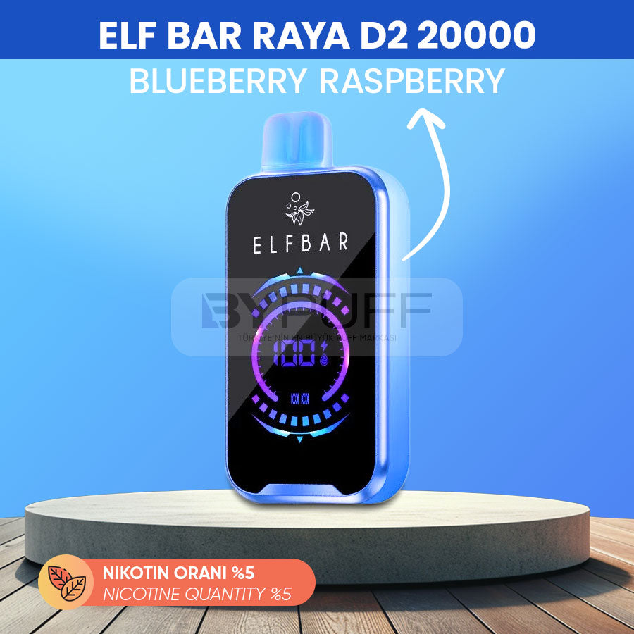 Elf Bar Raya D2 20000 Blueberry Raspberry