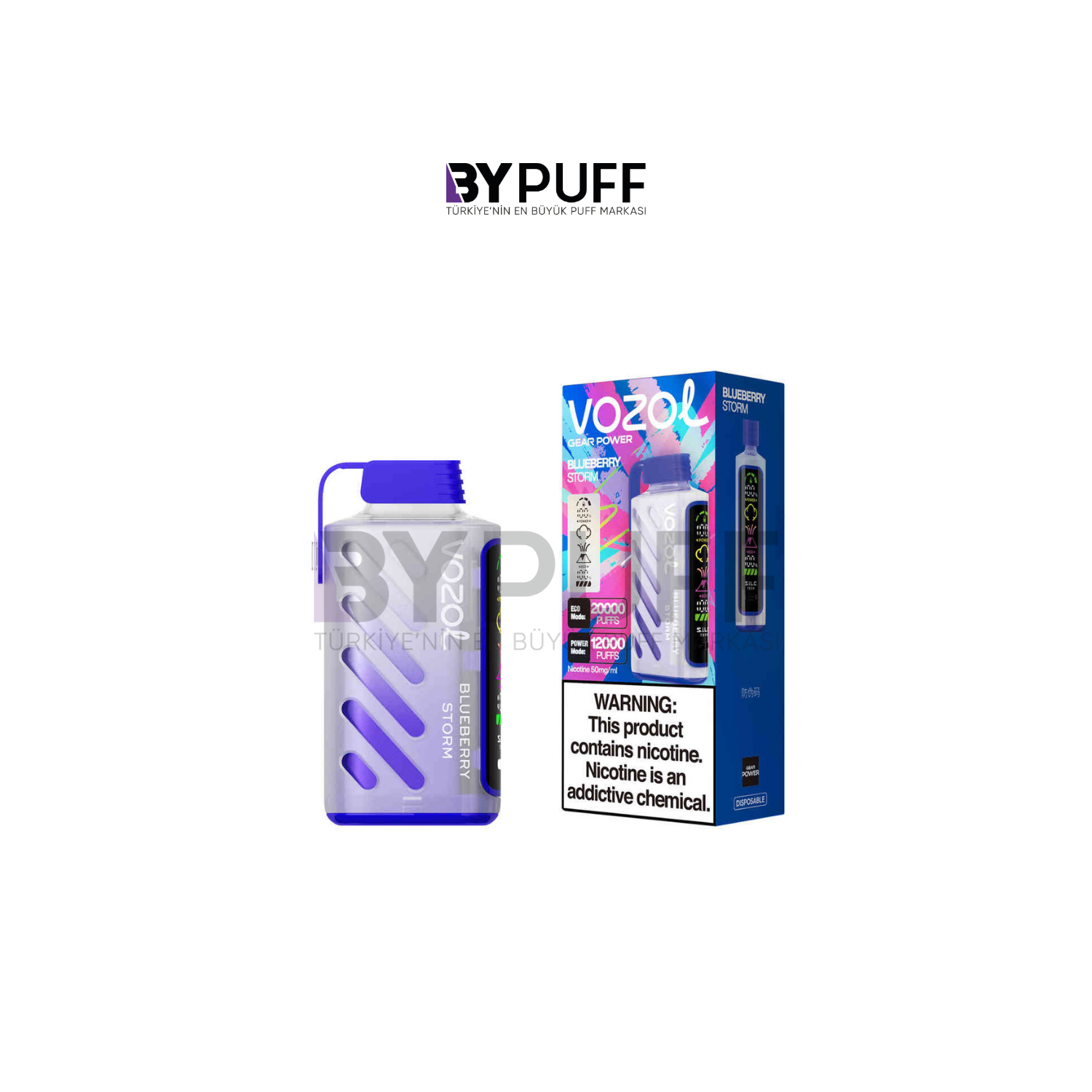 Vozol Gear Power 20000 Blueberry Storm