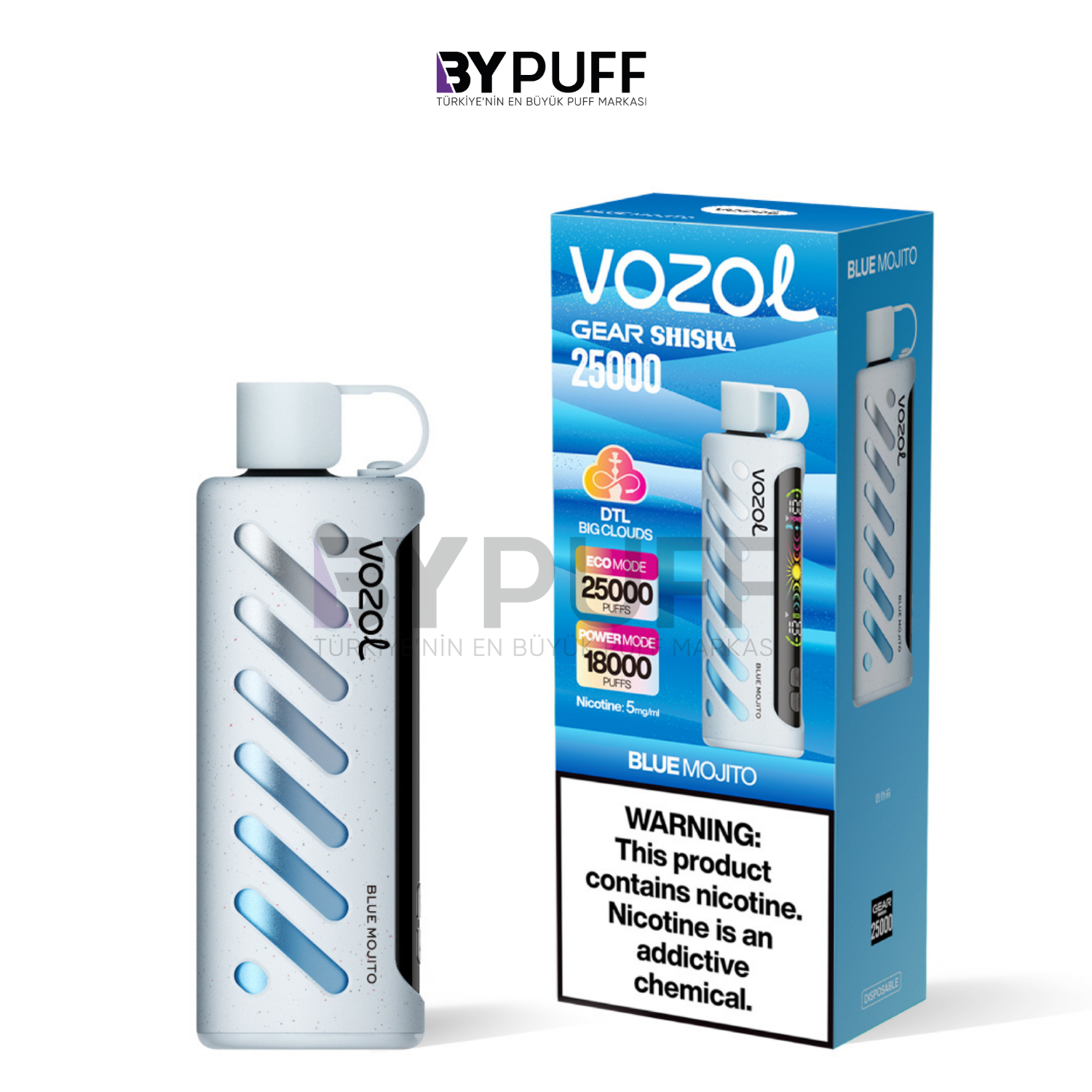 Vozol Gear Shisha 25000 Blue Mojito