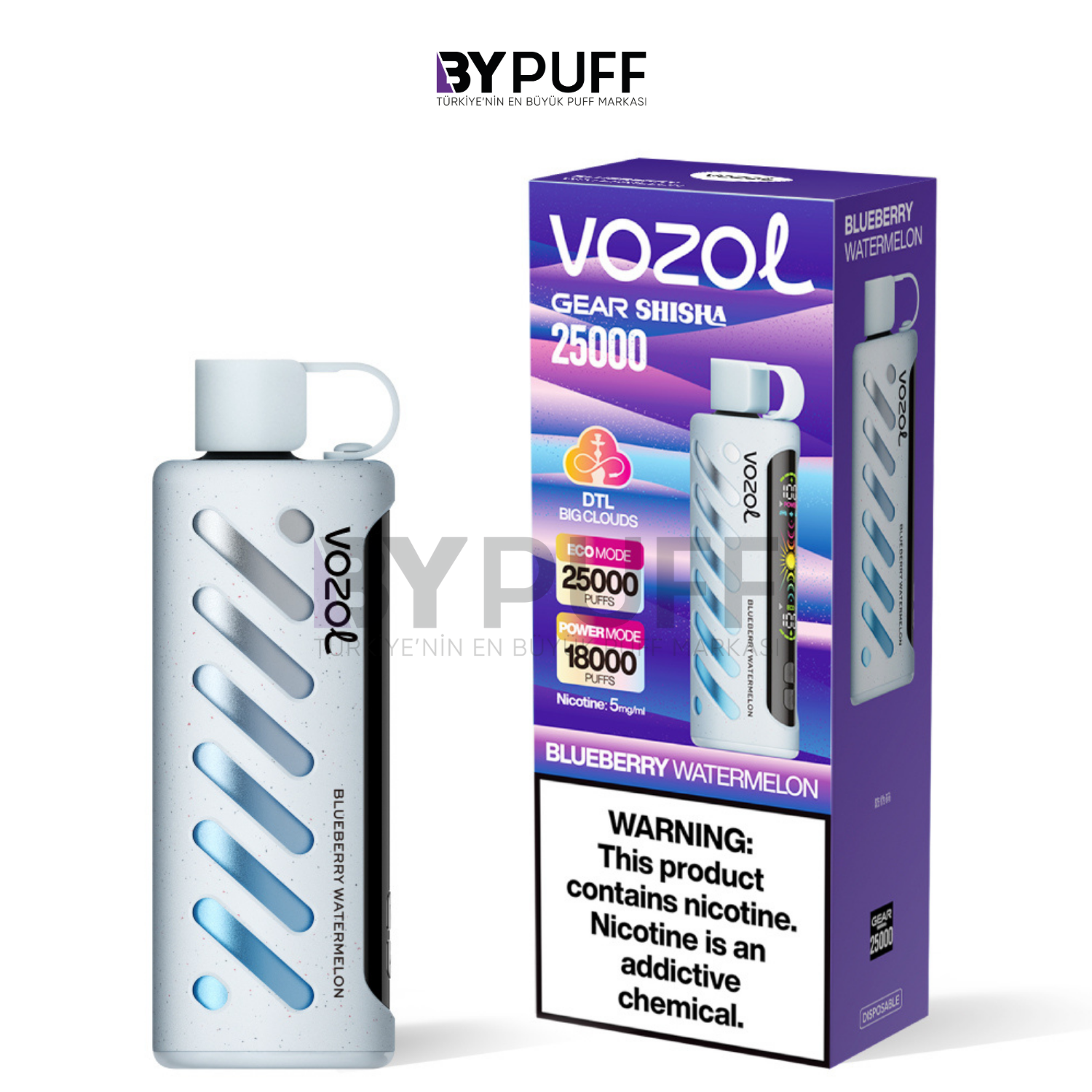Vozol Gear Shisha 25000 Blueberry Watermelon