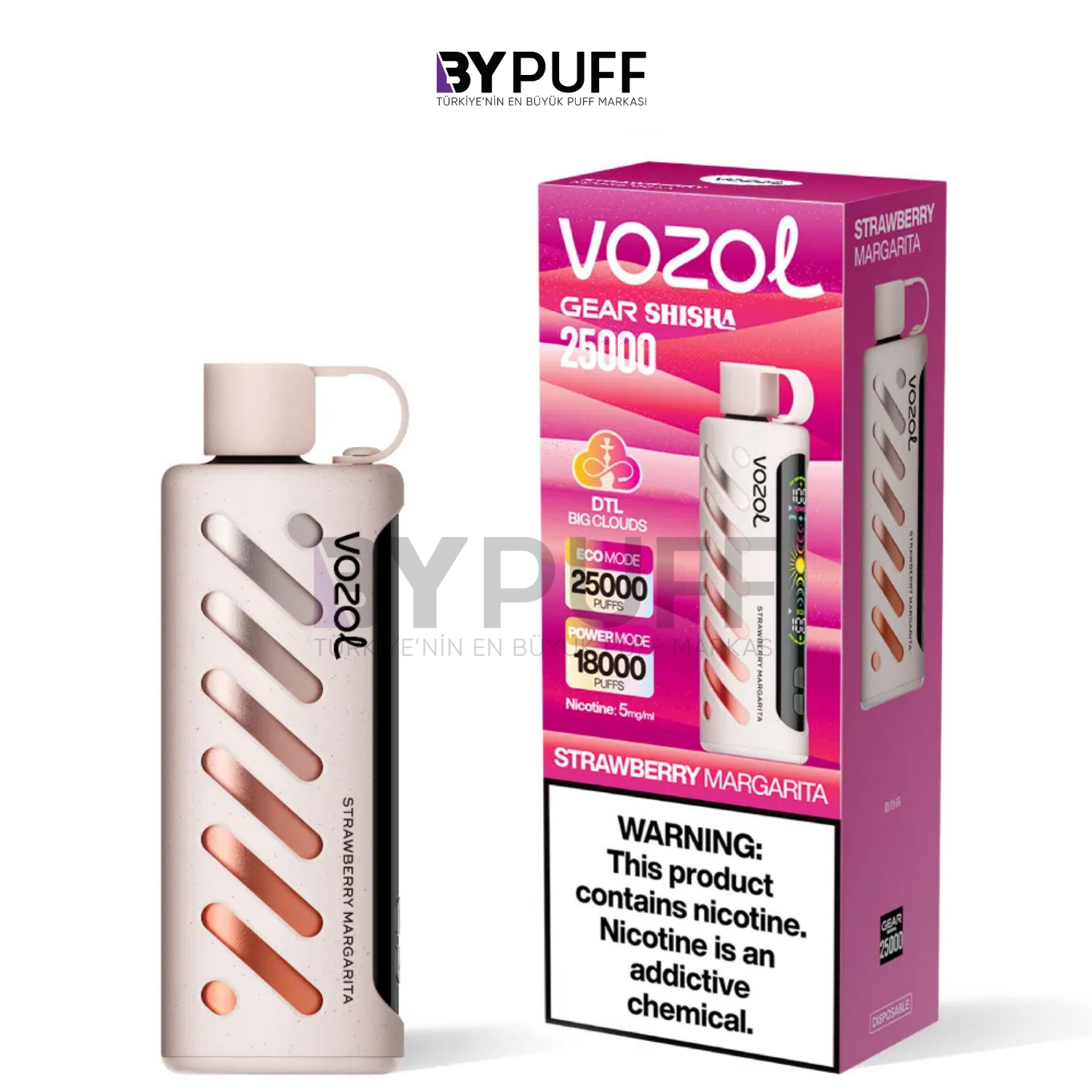 Vozol Gear Shisha 25000 Strawberry Margarita