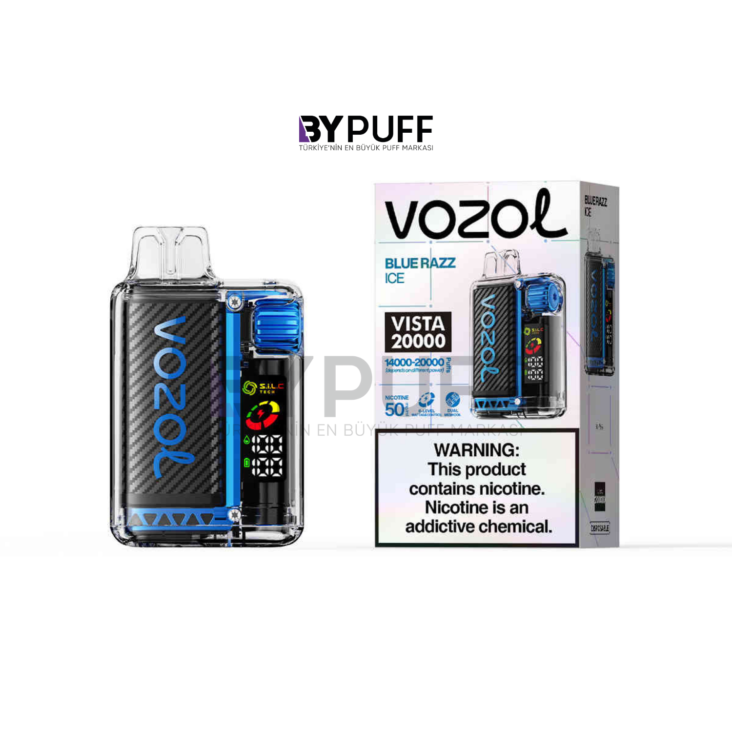 Vozol Vista 20000 Blue Razz Ice
