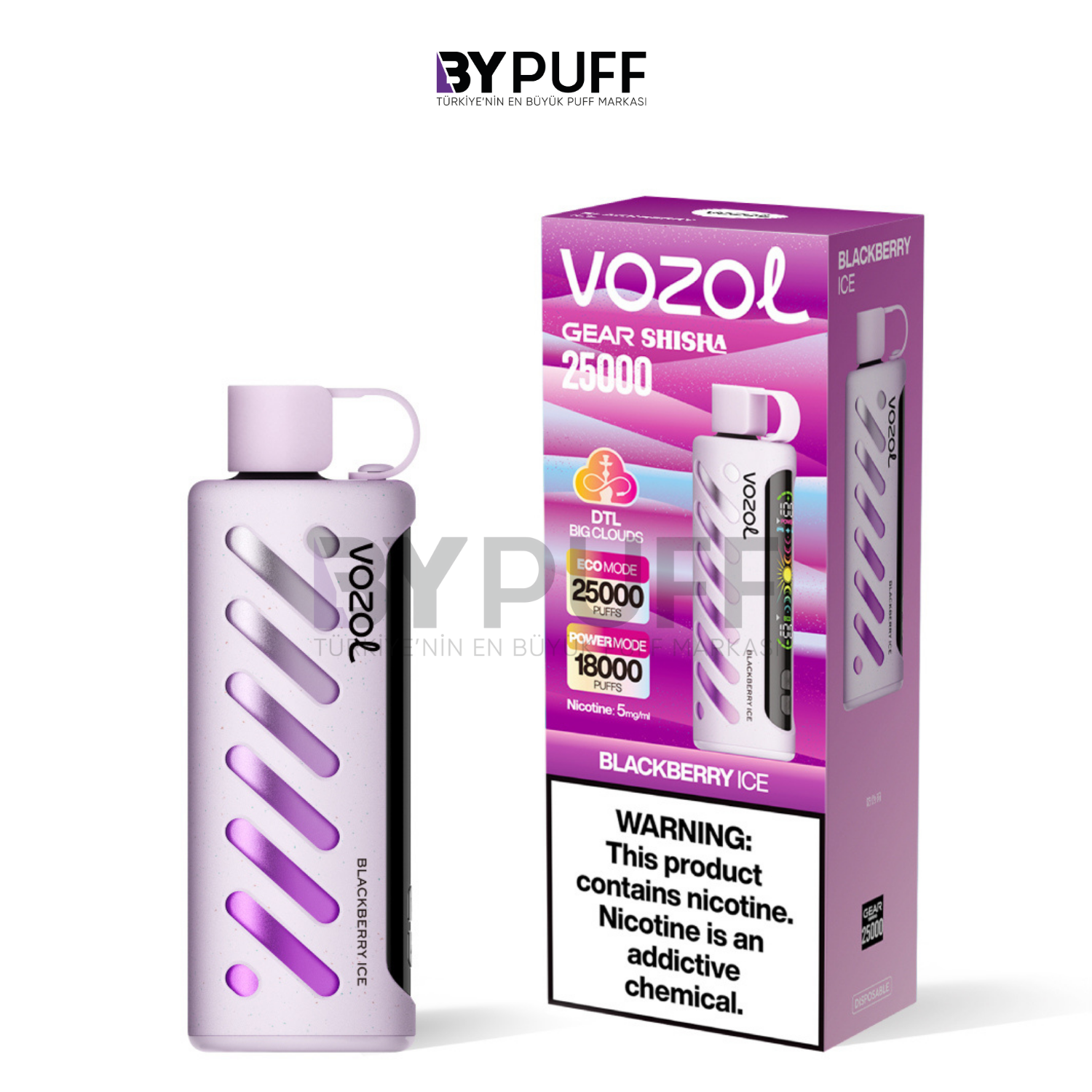 Vozol Gear Shisha 25000 Blackberry ice