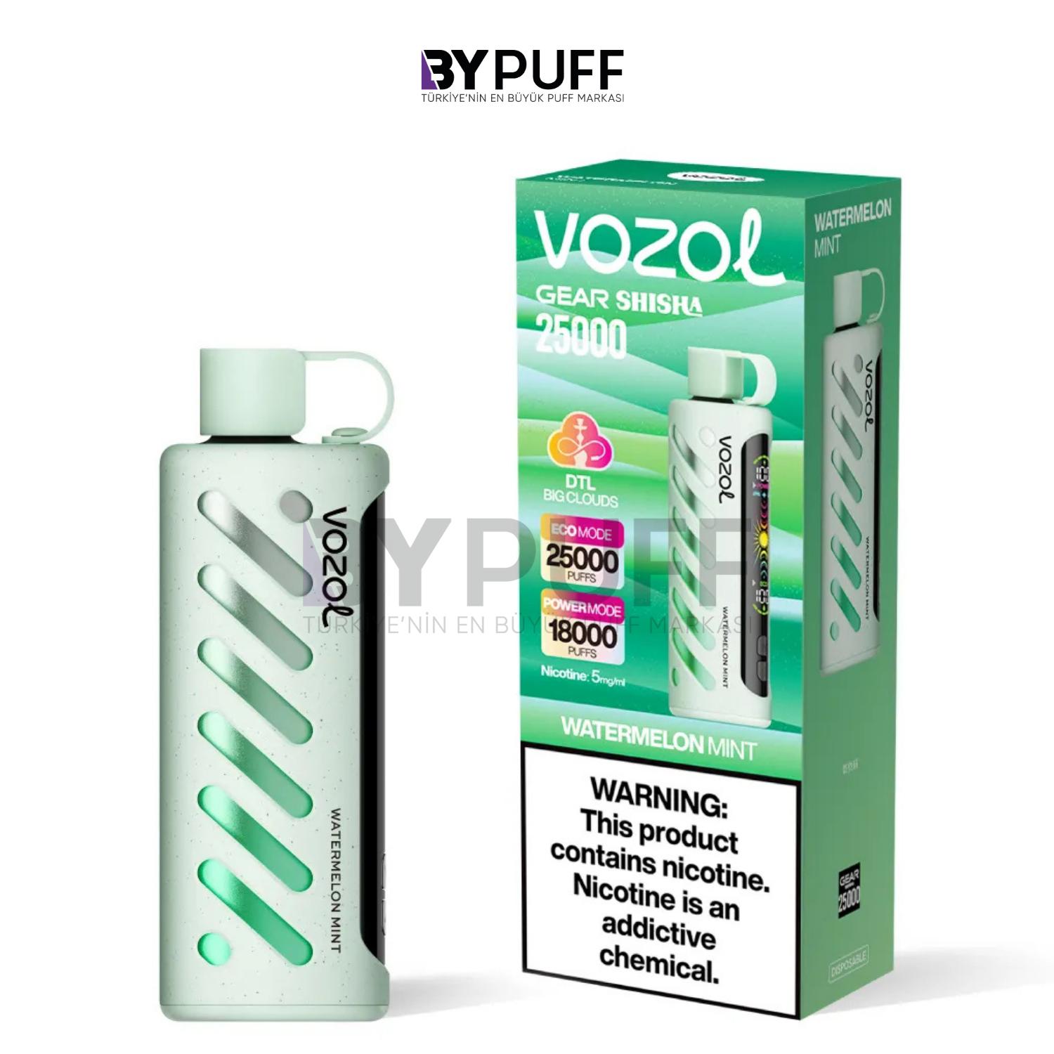 Vozol Gear Shisha 25000 Watermelon Mint