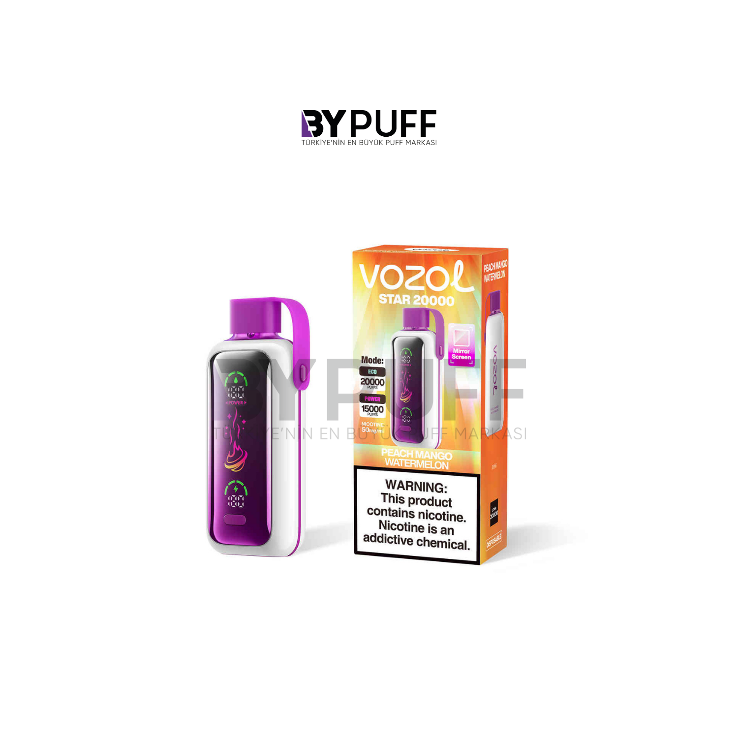 Vozol Star 20000 Peach Mango Watermelon