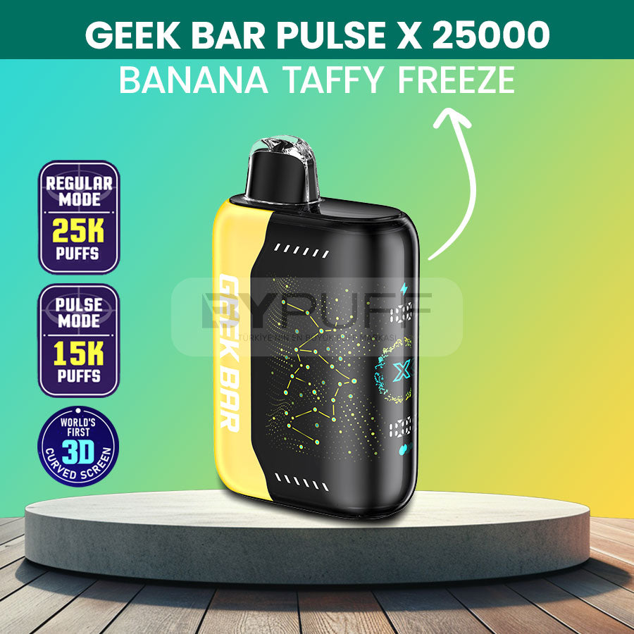 Geek Bar Pulse X 25000 Banana Taffy Freeze