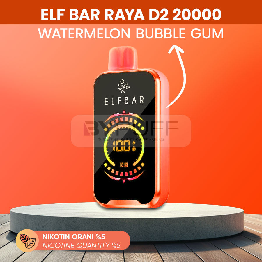Elf Bar Raya D2 20000 Watermelon Bubble Gum