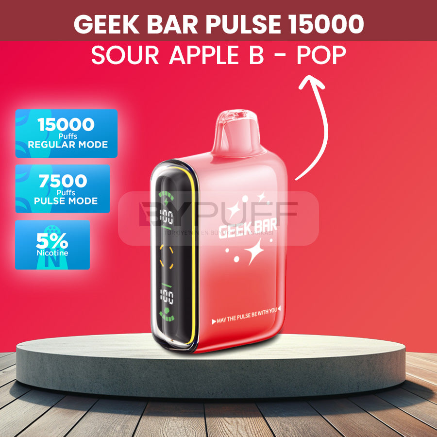 Geek Bar Pulse 15000 Sour Apple Blow Pop