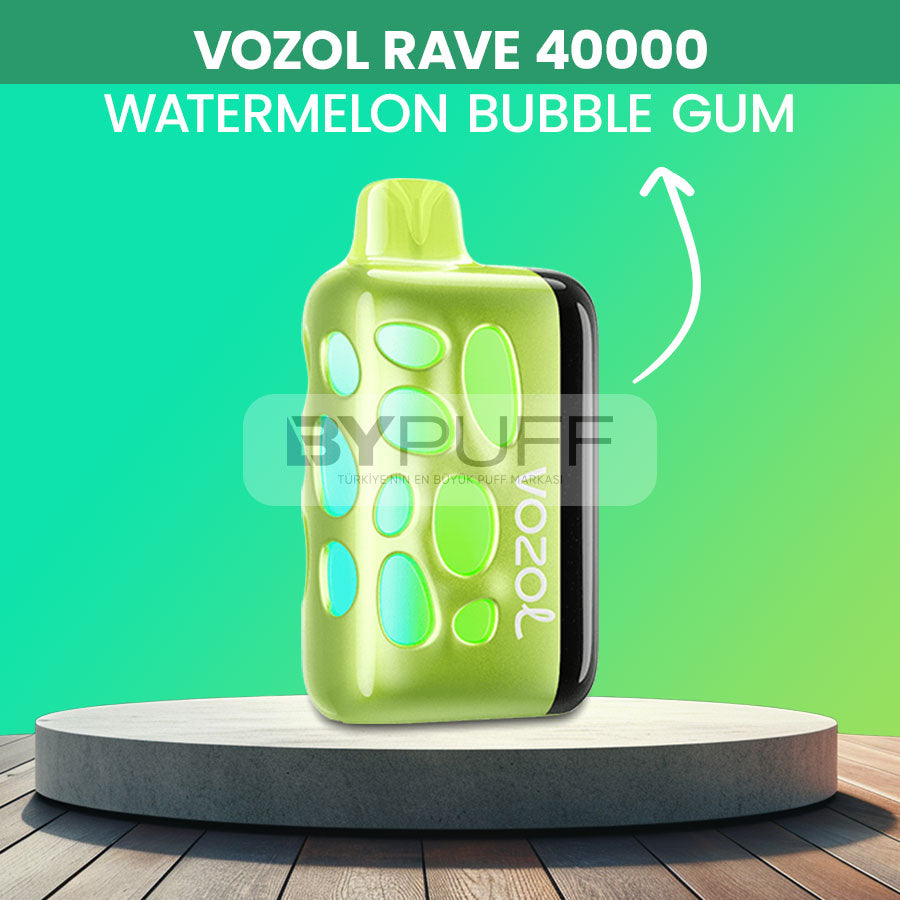 Vozol Rave 40000 Watermelon Bubble Gum